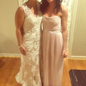 H&M pastel pink maxi dress size 2 WORN ONCE